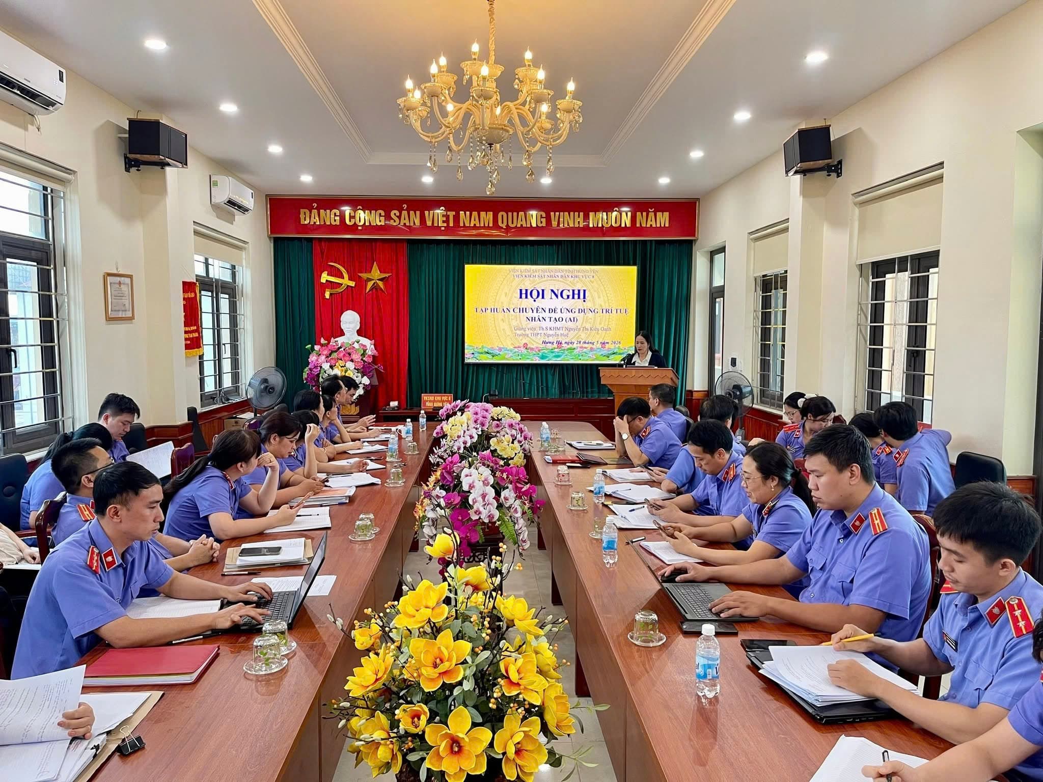 Tập huấn ứng dụng AI tại hội nghị chuyên đề